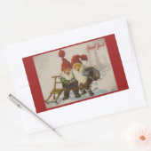 クリスマス格言フレンド 長方形シール (封筒)