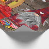 クリスマス格言プレゼント素朴ウッドラッピングパップ ラッピングペーパー (角)