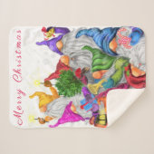 クリスマス格言ベビーシェルパブランケット シェルパブランケット (正面(横))