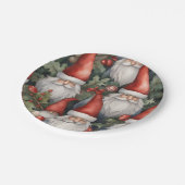 クリスマス格言ホリデーウォーターカラー ペーパープレート (アングル)