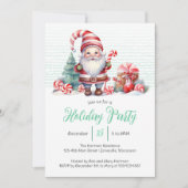 クリスマス格言ホリデーパーティー招待状 シーズンカード (正面)