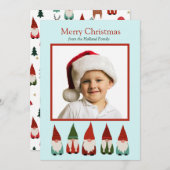 クリスマス格言ホリデーフォトカード 案内状 (正面/裏面)