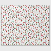 クリスマス格言ホリデーホワイト ラッピングペーパー (フラット)