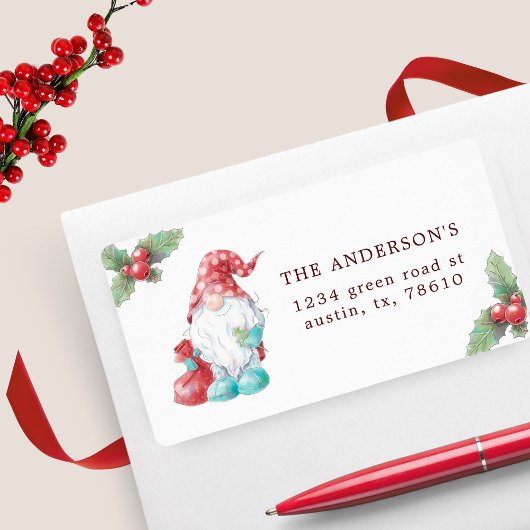 クリスマス格言ホリープラントファミリー差出人住所 ラベル