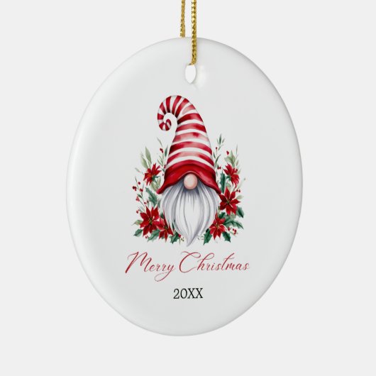 クリスマス格言ポインセチア セラミックオーナメント (右)