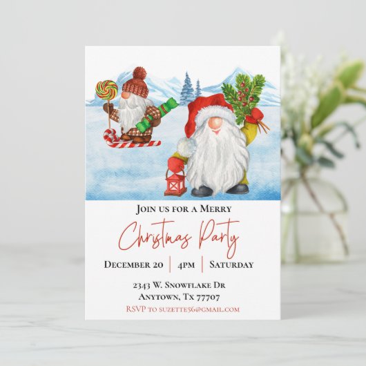 クリスマス格言メリーパーティー 招待状 (スタンド正面)