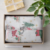 クリスマス格言メリーブライトレッドトラックの切り離し 薄葉紙 (ギフト)