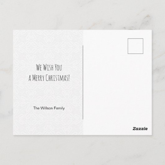 クリスマス格言ラブウォーターカラーハンド絵を描 ポストカード (裏面)