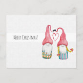 クリスマス格言ラブウォーターカラーハンド絵を描 ポストカード (正面)
