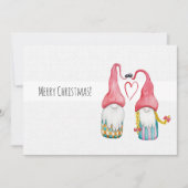 クリスマス格言ラブウォーターカラーハンド絵を描 招待状 (正面)