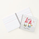 クリスマス格言ラブウォーターカラーハンド絵を描M ノートブック (内部)