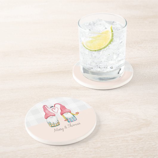 クリスマス格言ラブウォーターカラーハンド色彩の鮮やか コースター (側面)