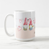 クリスマス格言ラブウォーターカラーハンド色彩の鮮やか コーヒーマグカップ (左)