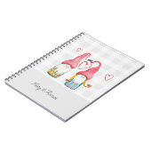 クリスマス格言ラブウォーターカラーハンド色彩の鮮やか ノートブック (左側)