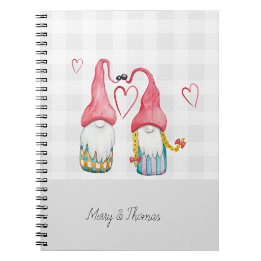 クリスマス格言ラブウォーターカラーハンド色彩の鮮やか ノートブック (正面)