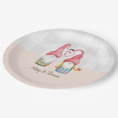 クリスマス格言ラブウォーターカラーハンド色彩の鮮やか ペーパープレート (アングル)