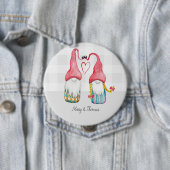 クリスマス格言ラブウォーターカラーハンド色彩の鮮やか 缶バッジ (インサイチュ)