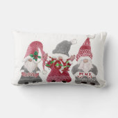 クリスマス格言ラブジョイピースタイポグラフィ ランバークッション (裏面)