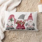 クリスマス格言ラブジョイピースタイポグラフィ ランバークッション (ブランケット)