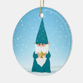 クリスマス格言ランプを持つ魔法 セラミックオーナメント (左)