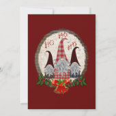 クリスマス格言レッドハッピーホリデーズカー素朴ド (裏面)