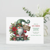 クリスマス格言休日の引越し告知 招待状 (スタンド正面)