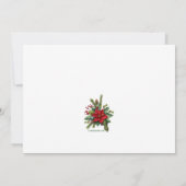 クリスマス格言休日の引越し告知 招待状 (裏面)