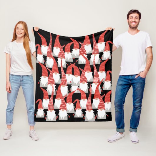 クリスマス格言休日小人かわいい季節のクリスマス フリースブランケット (インサイチュ)