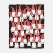 クリスマス格言休日小人かわいい季節のクリスマス フリースブランケット (正面)