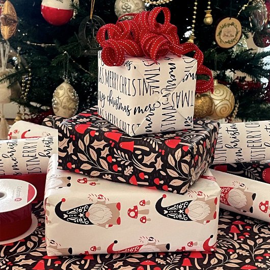 クリスマス格言休日 ラッピングペーパーシート