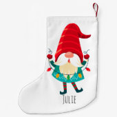 クリスマス格言保持クリスマスライト スモールクリスマスストッキング (裏面)