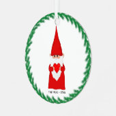 クリスマス格言保持ハートメタルオーナメント メタルオーナメント (正面左)