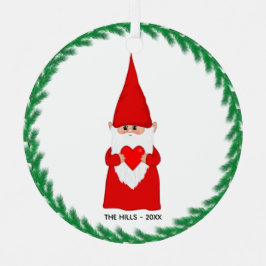 クリスマス格言保持ハートメタルオーナメント メタルオーナメント