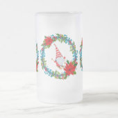 クリスマス格言内の北欧リース フロストグラスビールジョッキ (中央)