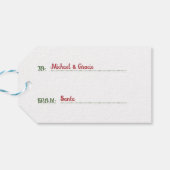 クリスマス格言北極からの特別配達 ギフトタグ (裏面横)