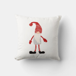 クリスマス格言北欧グレーレッドホワイトパターン クッション