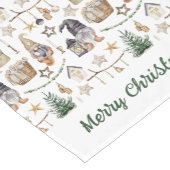 クリスマス格言北欧ファームハウススタイル ショートテーブルランナー (コーナー)