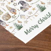 クリスマス格言北欧ファームハウススタイル ショートテーブルランナー
