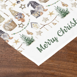 クリスマス格言北欧ファームハウススタイル ショートテーブルランナー