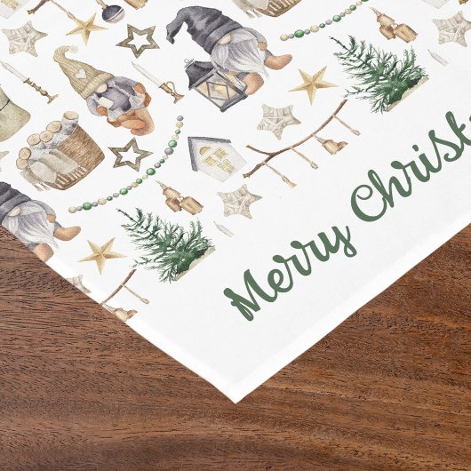 クリスマス格言北欧ファームハウススタイル ショートテーブルランナー