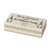 クリスマス格言差出人住所ウッドアートスタンプ ラバースタンプ (スタンプ)