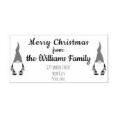 クリスマス格言差出人住所ウッドアートスタンプ ラバースタンプ (インプリント)