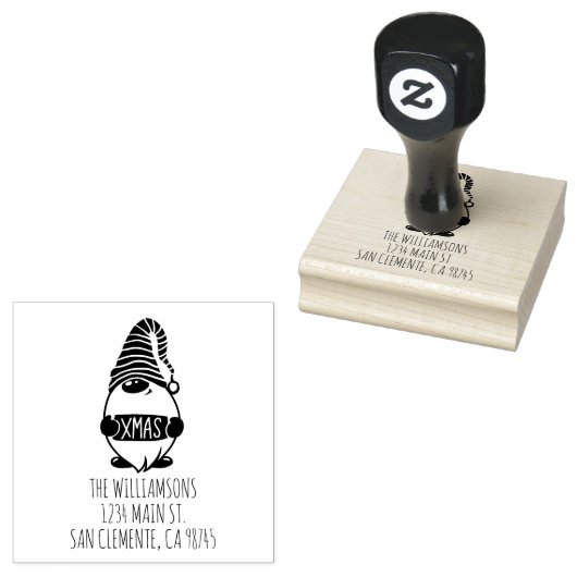 クリスマス格言差出人住所 ラバースタンプ (押印)