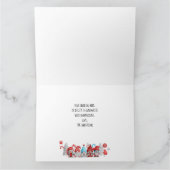 クリスマス格言折り畳みグリーティングカード カード (内部)