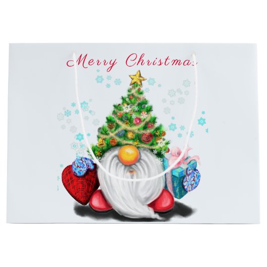 クリスマス格言抱き枕 ラージペーパーバッグ (正面)