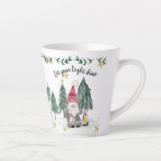 クリスマス格言水の色ライトシャインスターツリー カフェラテマグ (右)