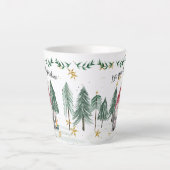 クリスマス格言水の色ライトシャインスターツリー カフェラテマグ (正面)