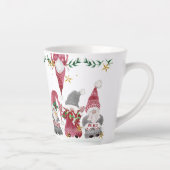 クリスマス格言水彩ラブジョイピースリーフ カフェラテマグ (右)