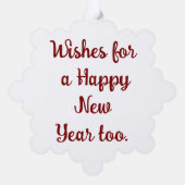 クリスマス格言紙オーナメントカード オーナメントカード (裏面)