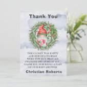 クリスマス格言誕生日パーティーサンキューカード サンキューカード (スタンド正面)